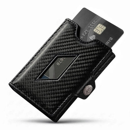Slim Wallet con porta monete in pelle, spazio per 5 carte – scomparto banconote – protezione RFID | VO46