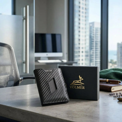 Slim wallet in pelle con portamonete, spazio per 5 carte – scomparto banconote – protezione RFID | VO46