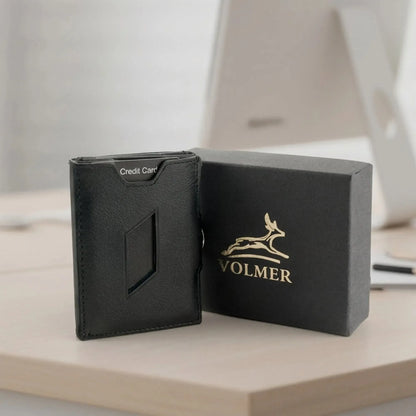 Portafoglio slim in pelle con tasca portamonete, spazio per 5 carte – scomparto banconote – protezione RFID | VO46