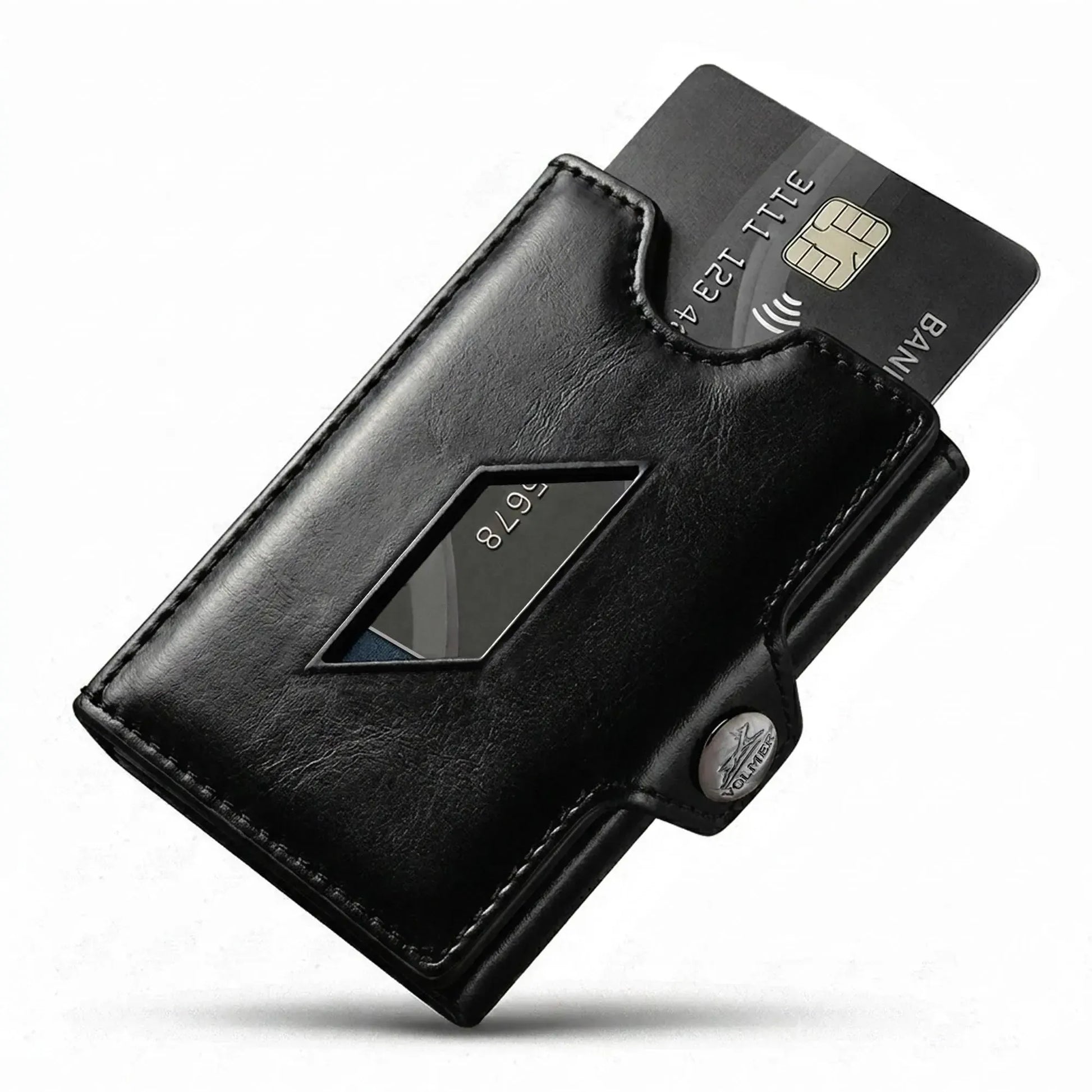 Slim Wallet mit Münzfach aus Leder Platz für 5 Karten – Scheinfach – RFID-Schutz | VO46