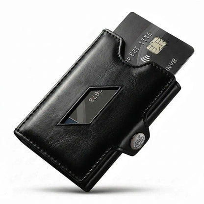 Portafoglio slim in pelle con tasca per monete, spazio per 5 carte, scomparto banconote, protezione RFID | VO46