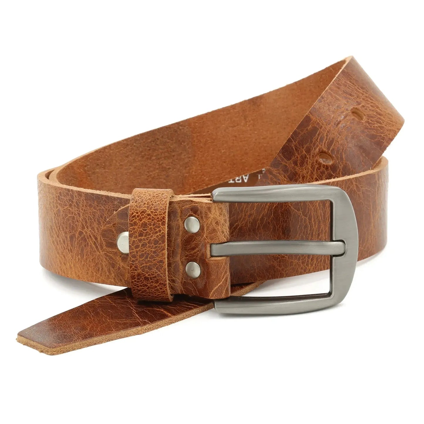 Klassischer Leder Gürtel - antiquebraun - 38mm breit - leicht kürzbar | GBr00020