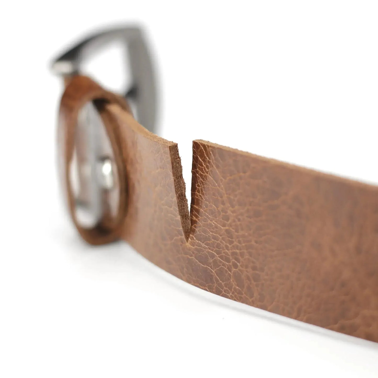 Klassischer Leder Gürtel - antiquebraun - 38mm breit - leicht kürzbar | GBr00020