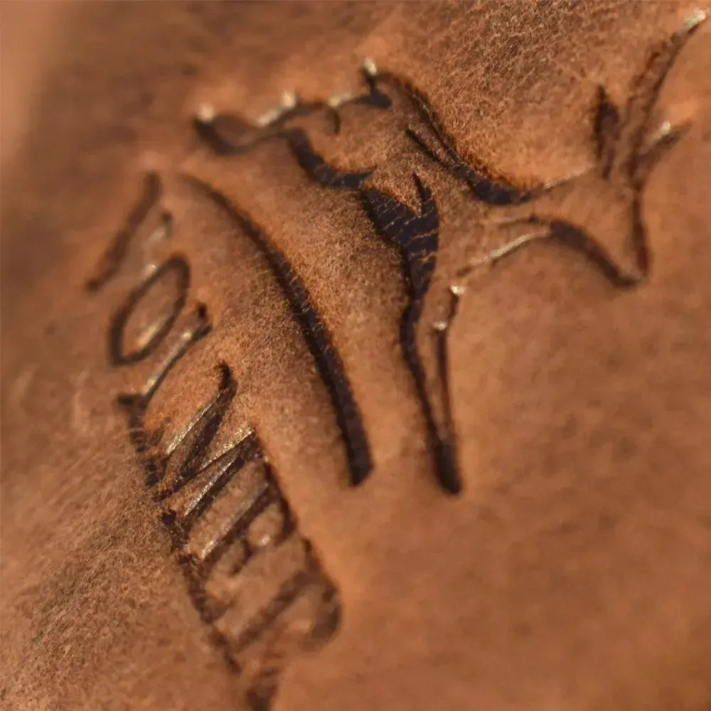 Brauner Lederrucksack Damen Vintage aus 100% echtem Büffelleder | Miami