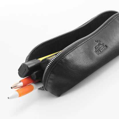 Federmäppchen Leder – Federtasche für Büro, Uni, Schule und Atelier – Stiftetui, Stiftmappe, Toolbag