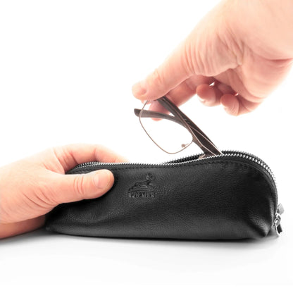 Federmäppchen Leder – Federtasche für Büro, Uni, Schule und Atelier – Stiftetui, Stiftmappe, Toolbag