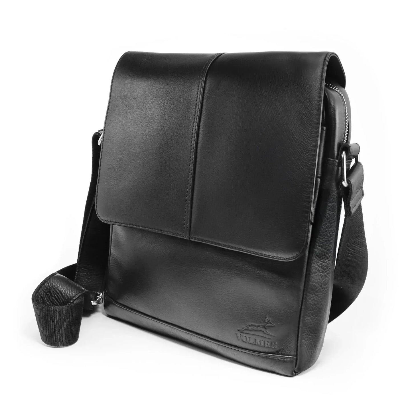 Umhängetasche Echtleder – Handgefertigte Messenger Bag für 11" Tablet & Business | Vigo