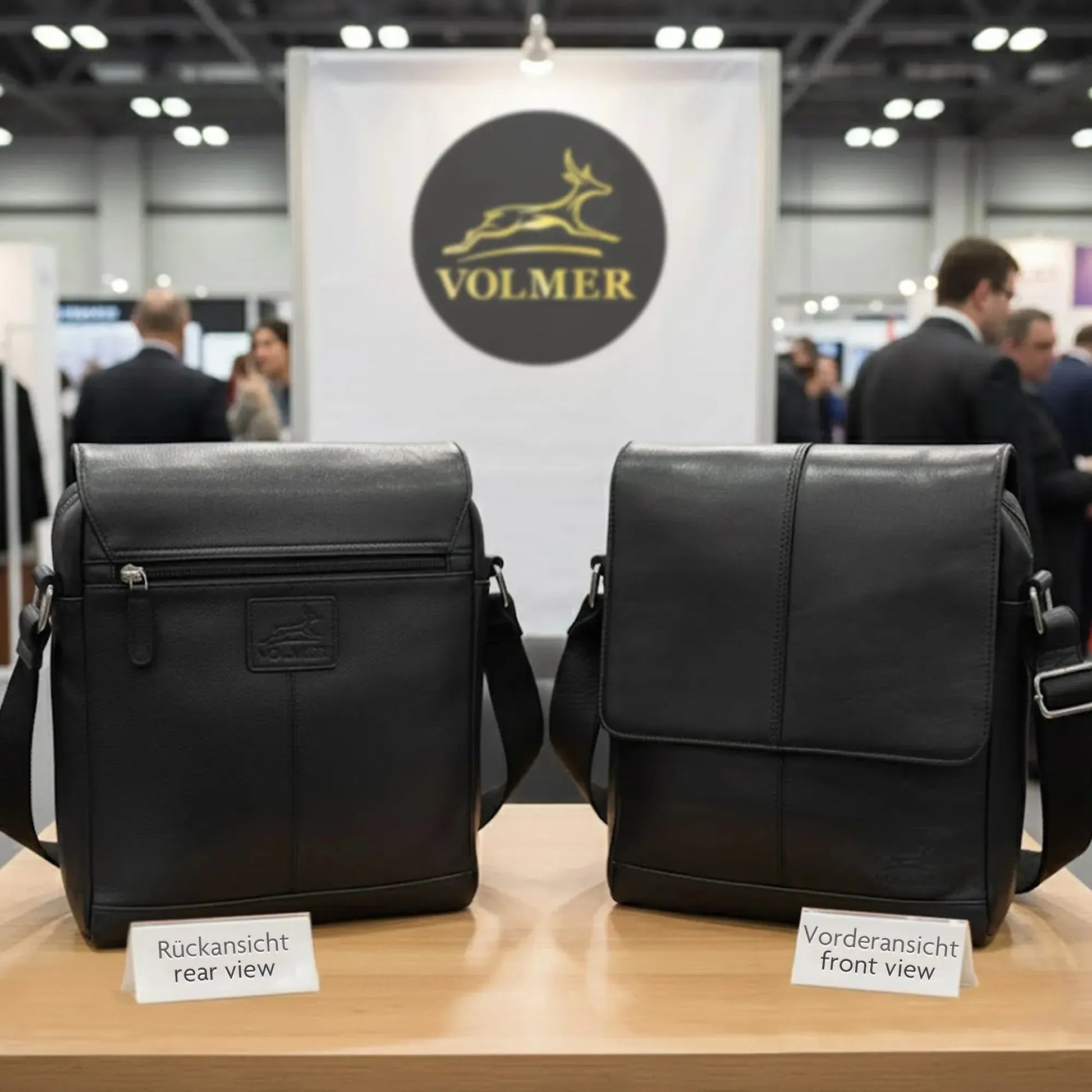 Umhängetasche Echtleder – Handgefertigte Messenger Bag für 11" Tablet & Business | Vigo