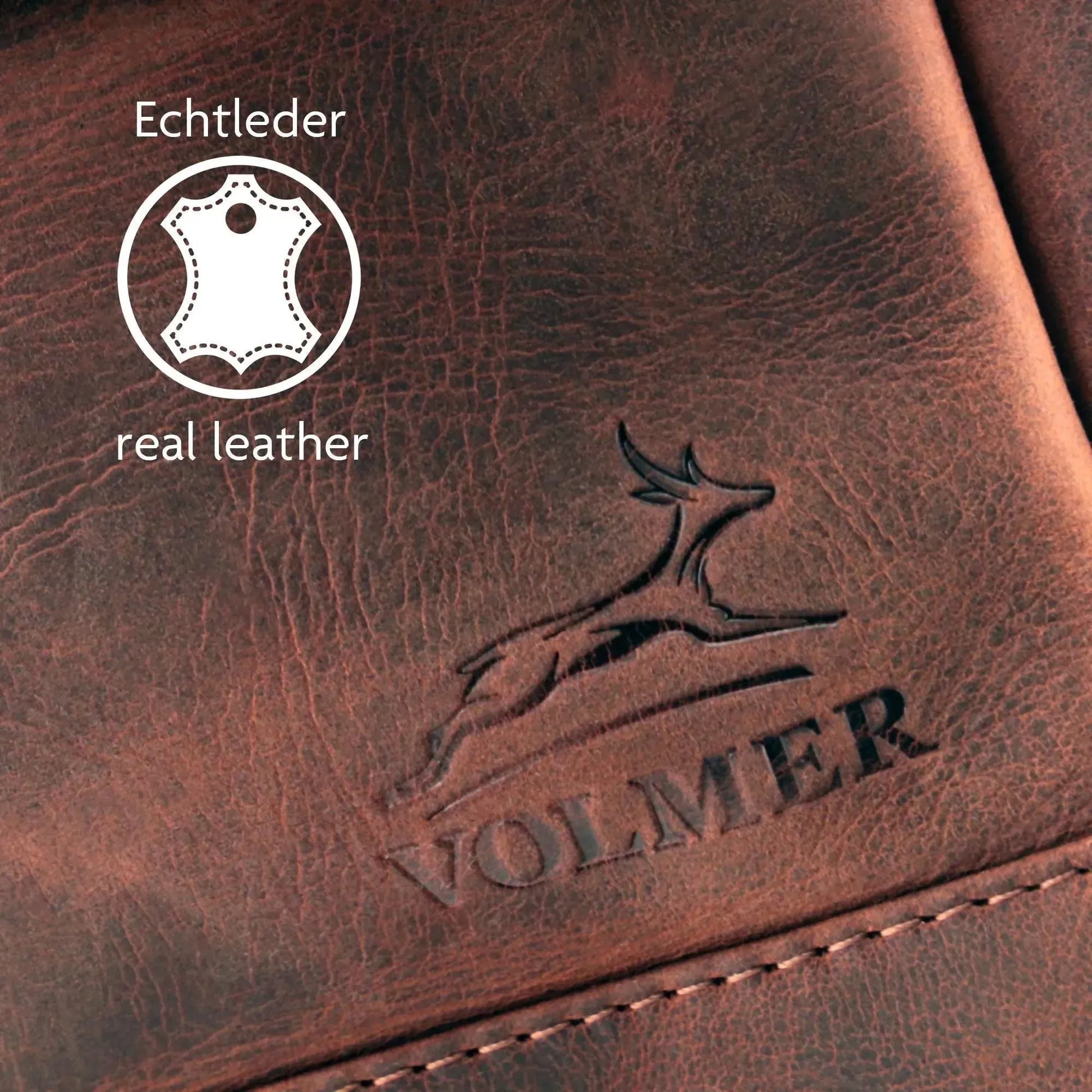 Umhängetasche Echtleder – Handgefertigte Messenger Bag für 11" Tablet & Business | Vigo