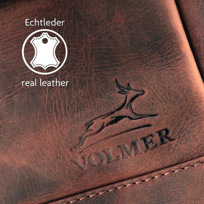 Umhängetasche Echtleder – Handgefertigte Messenger Bag für 11" Tablet & Business | Vigo