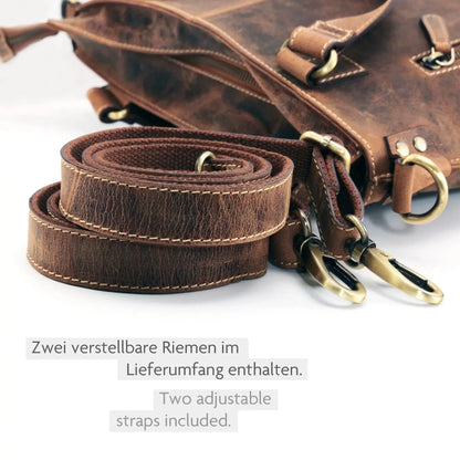 Grand sac shopping en cuir – Sac en cuir véritable pour femme – 3-en-1 | Avenue