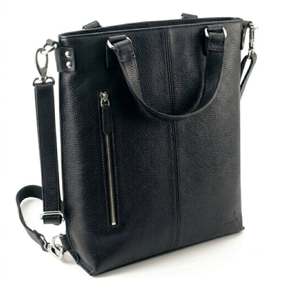 Grand sac shopping en cuir – Sac en cuir véritable pour femme – 3-en-1 | Avenue