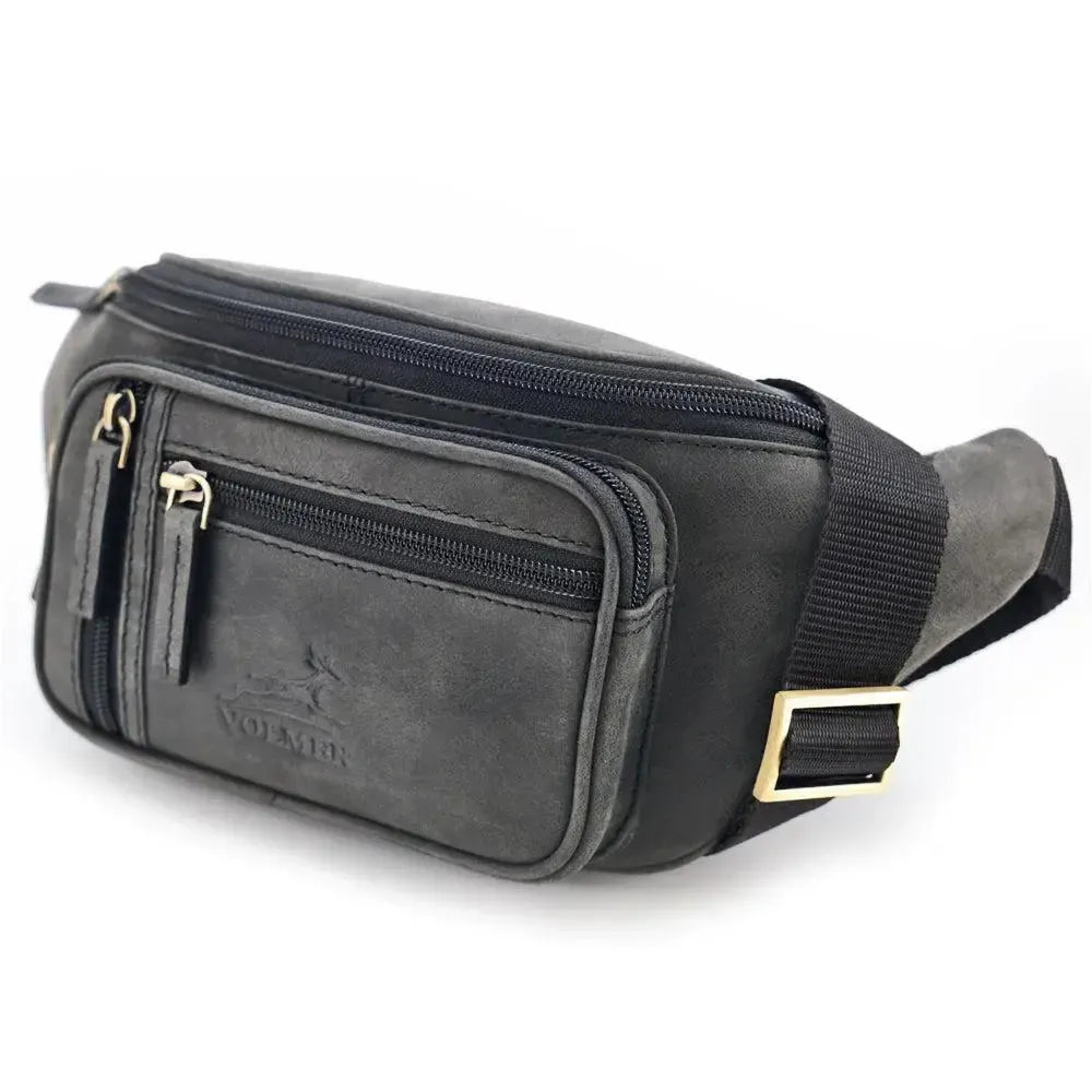 Bauchtasche Leder – 1 großes Fach, 3 kleine Fächer | Barcelona