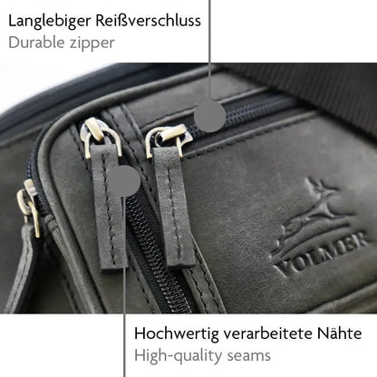 Bauchtasche Leder – 1 großes Fach, 3 kleine Fächer | Barcelona