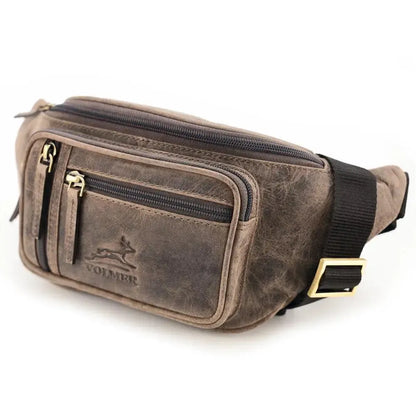 Bauchtasche Leder – 1 großes Fach, 3 kleine Fächer | Barcelona