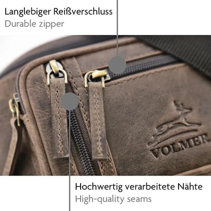 Bauchtasche Leder – 1 großes Fach, 3 kleine Fächer | Barcelona