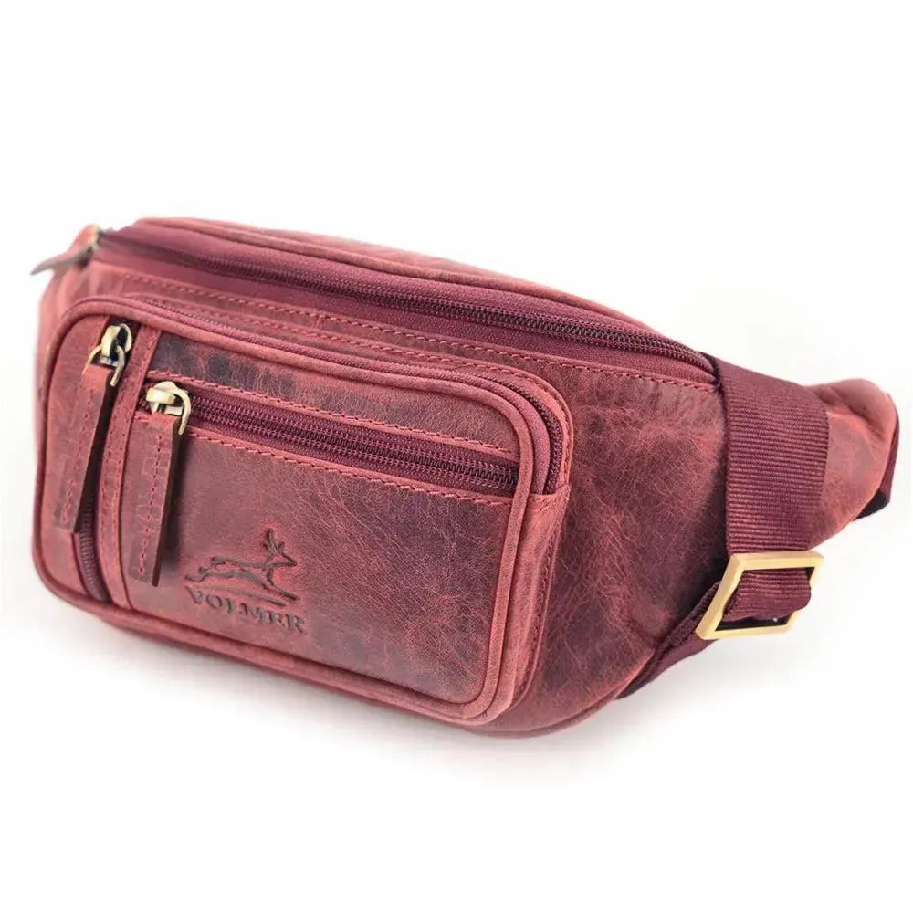 Bauchtasche Leder – 1 großes Fach, 3 kleine Fächer | Barcelona