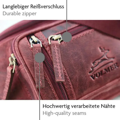 Bauchtasche Leder – 1 großes Fach, 3 kleine Fächer | Barcelona