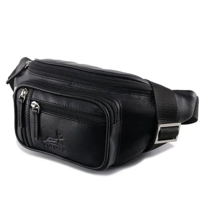Bauchtasche Leder – 1 großes Fach, 3 kleine Fächer | Barcelona