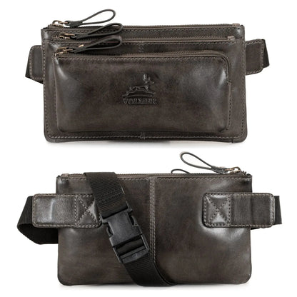 Bauchtasche Leder – 3 große Fächer | Denver