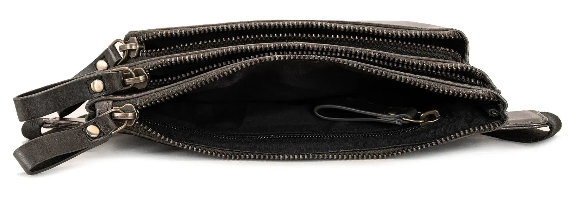 Bauchtasche Leder – 3 große Fächer | Denver