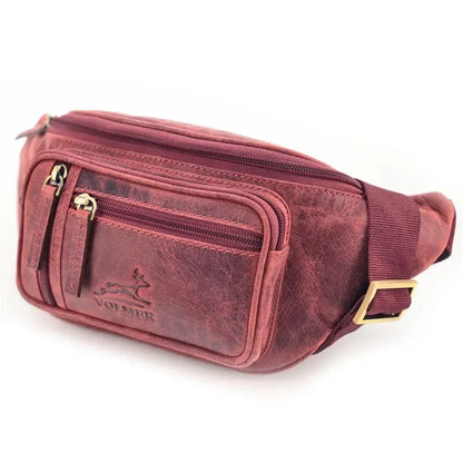 Bauchtasche Leder für Damen und Herren - 1 großes Fach, 3 kleine Fächer | Barcelona