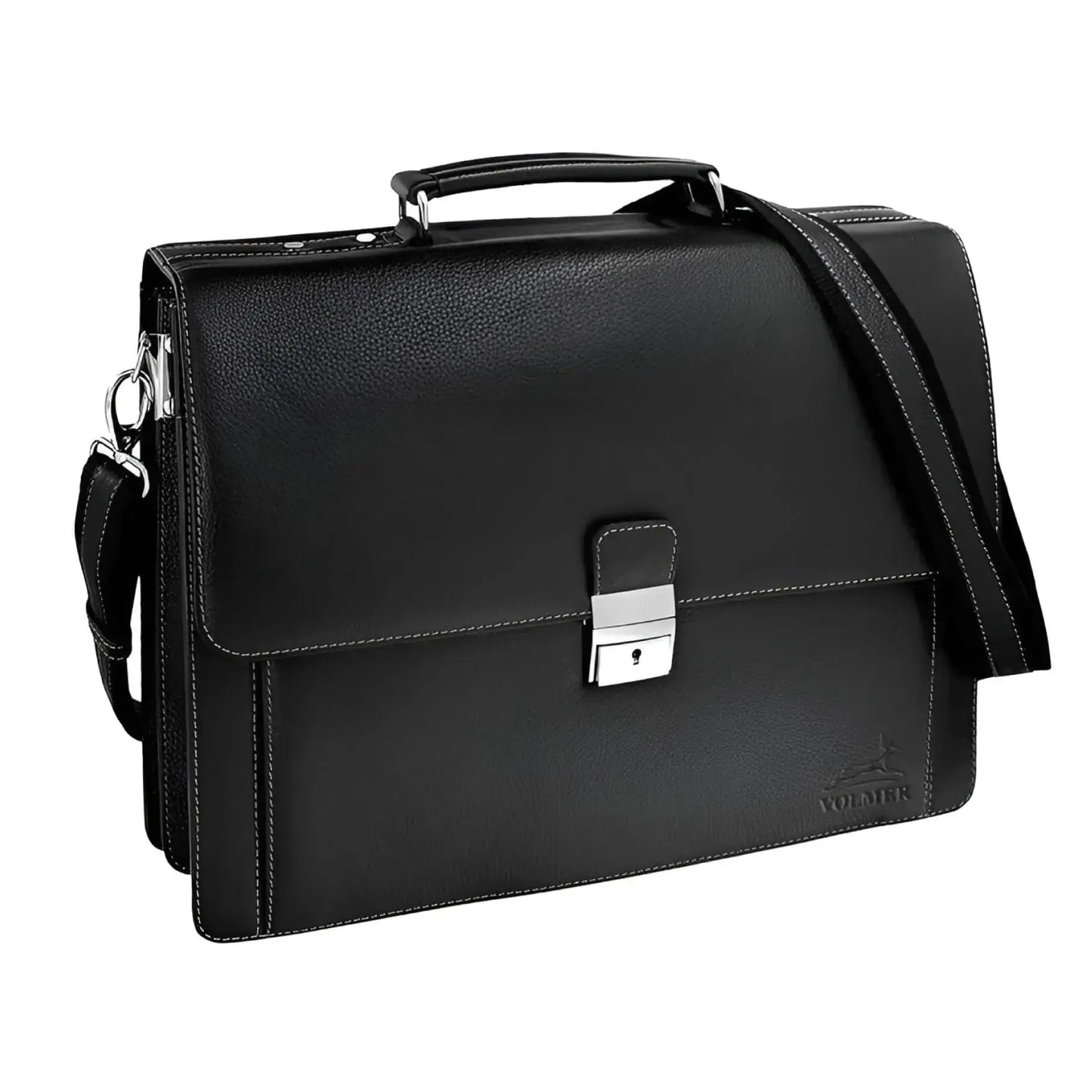 Businesstasche aus weichem Rindleder – Lehrertasche – gepolstertes Laptopfach, abnehmbarer Schultergurt | Bag16208