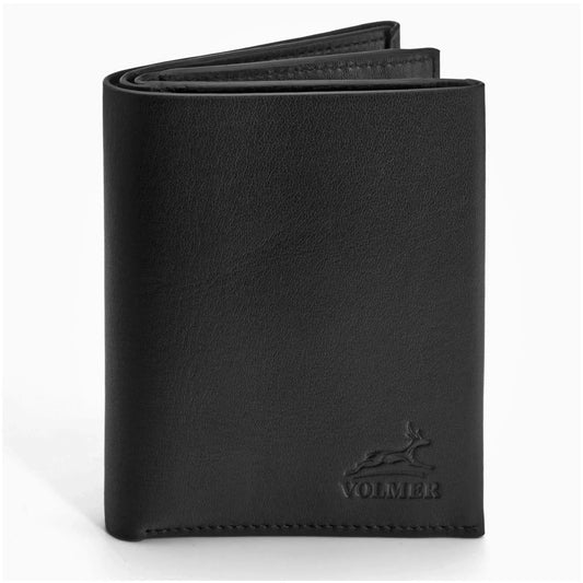 Elegante Leder Geldbörse Herren mit RFID-Schutz - 12 Fächer für Kreditkarten - Hochformat | Glendale