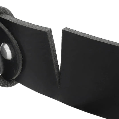 Cinghia di ricambio per cintura in pelle nera 38 mm – fino a girovita 125 cm – accorciabile | Riemen-10125