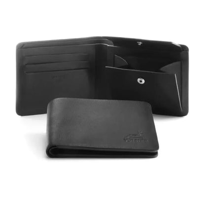 Hochwertige Geldbörse aus Leder ‒ ohne Futter, nur Leder ‒ nahtlos mit abgerundeten Ecken ‒ Platz für 5 Karten ‒ großes Münzfach ‒ RFID-Schutz | ONE