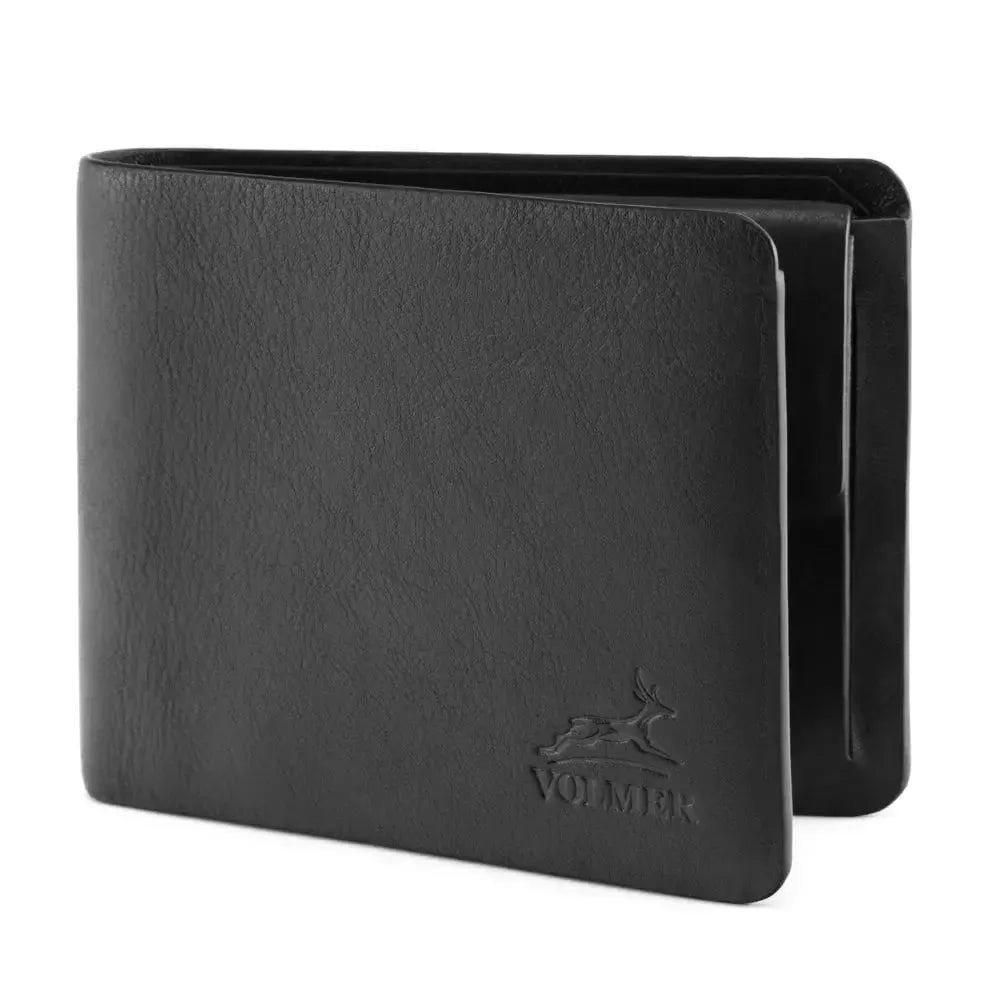 Hochwertige Geldbörse aus Leder ‒ ohne Futter, nur Leder ‒ nahtlos mit abgerundeten Ecken ‒ Platz für 5 Karten ‒ großes Münzfach ‒ RFID-Schutz | ONE