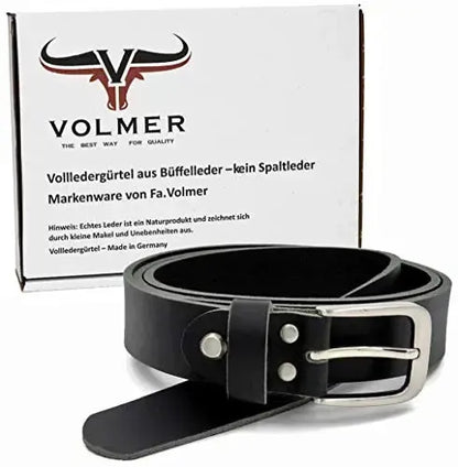 Klassischer Leder Gürtel – Schwarz – 30mm breit – leicht kürzbar | GSw300801