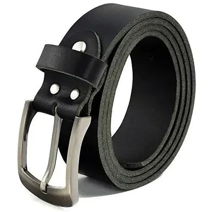 Klassischer Leder Gürtel - Schwarz - 38mm breit - leicht kürzbar | 10125
