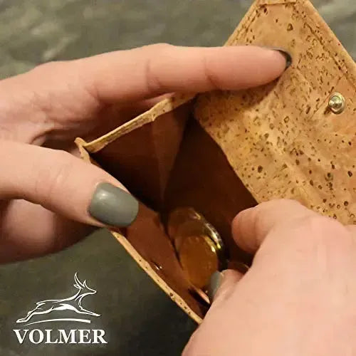 Kompakte Geldbörse aus Kork mit RFID-Schutz - 4 Fächer für Kreditkarten - vegan | MW99 Kork