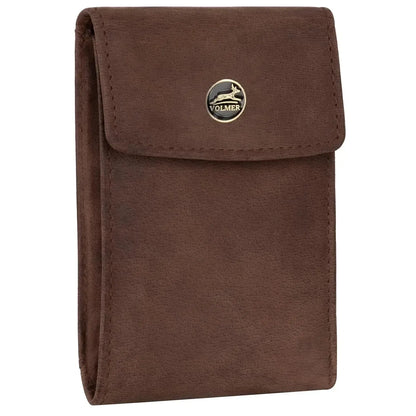 Kompakte Leder Geldbörse mit Münzfach - 9 Fächer für Karten - RFID-Schutz - inkl. Geschenkbox | VO40