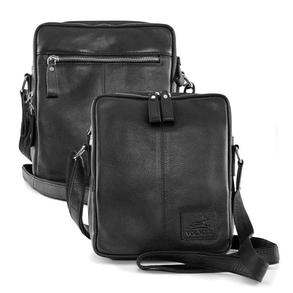 Kompakte Umhängetasche Leder für Herren und Damen – funktionale Schultertasche für jeden Tag | Laredo