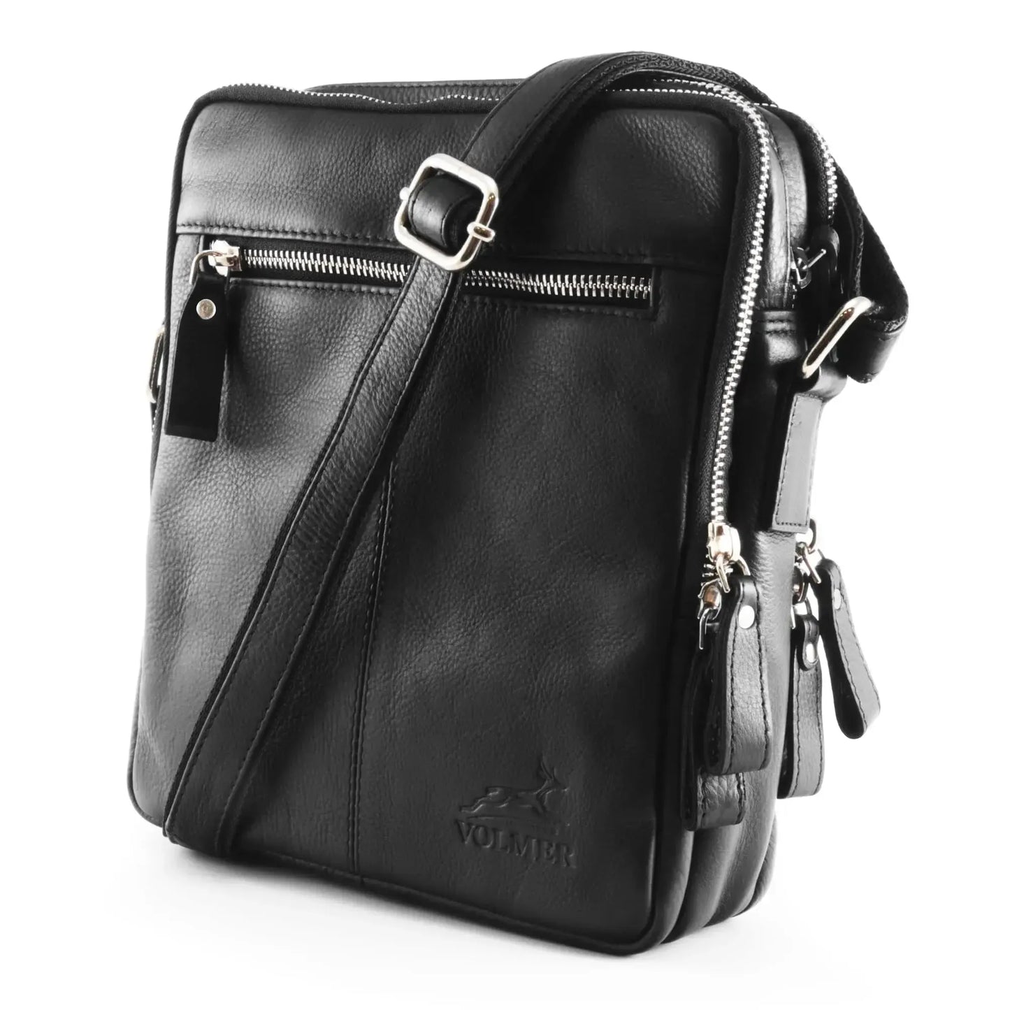 Kompakte Umhängetasche Leder für Herren und Damen – funktionale Schultertasche für jeden Tag | Laredo