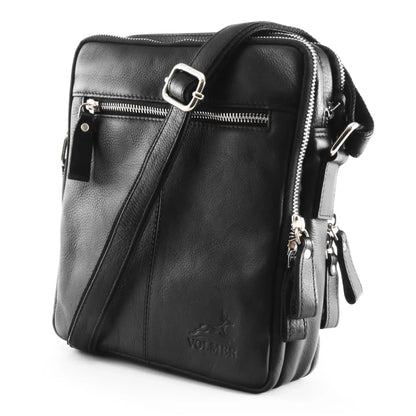 Kompakte Umhängetasche Leder für Herren und Damen – funktionale Schultertasche für jeden Tag | Laredo