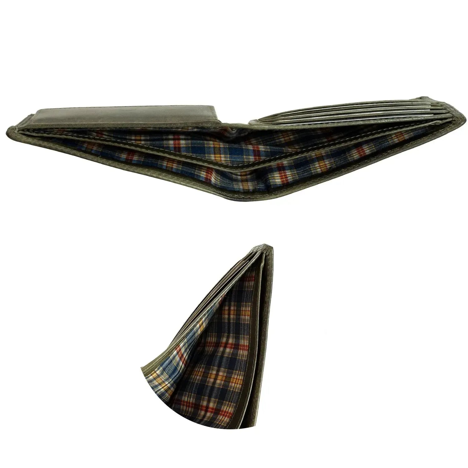 Leder Geldbörse Herren mit RFID-Schutz - extra-stabile Doppelnaht - 6 Fächer für Kreditkarten | 16112B