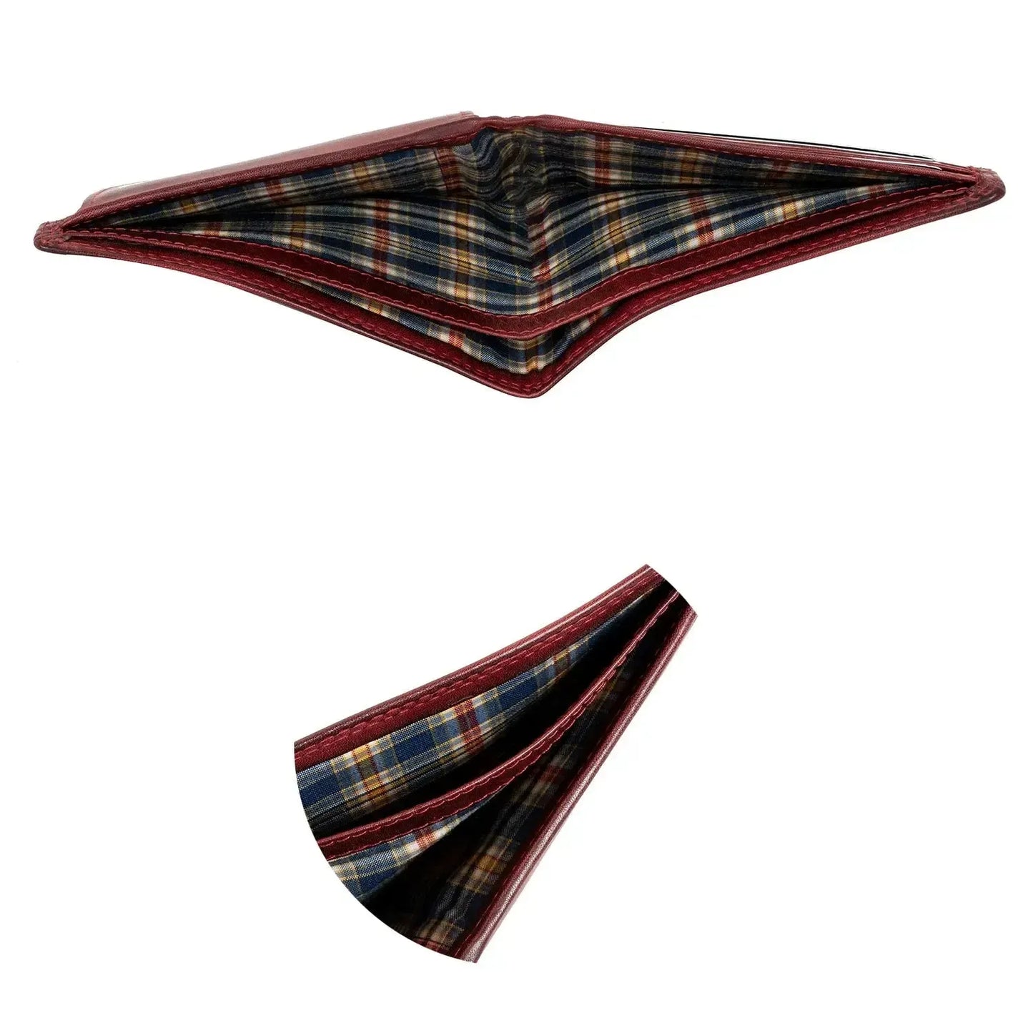 Leder Geldbörse Herren mit RFID-Schutz - extra-stabile Doppelnaht - 6 Fächer für Kreditkarten | 16112B