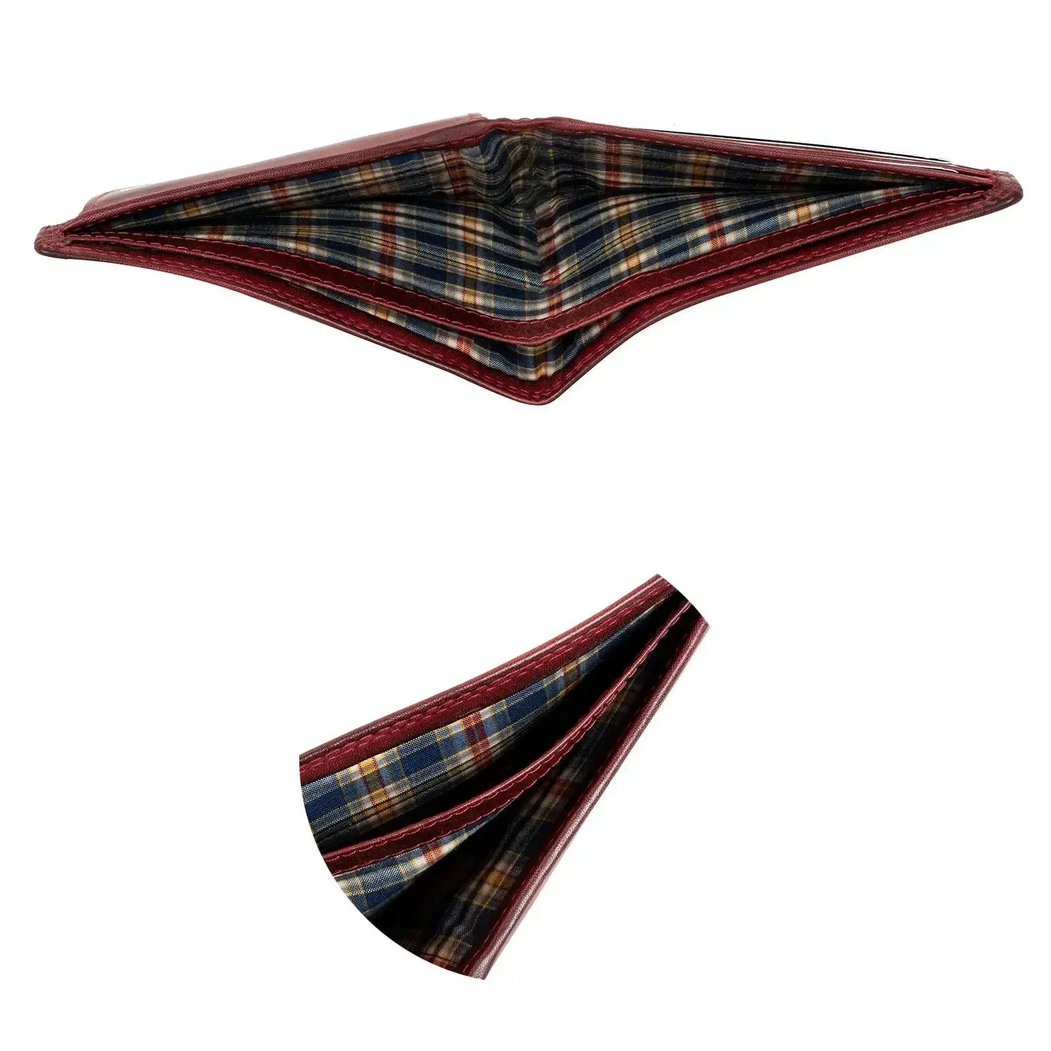 Leder Geldbörse Herren mit RFID-Schutz - extra-stabile Doppelnaht - 6 Fächer für Kreditkarten | 16112B