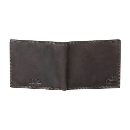 Leder Geldbörse Herren mit RFID-Schutz - extra-stabile Doppelnaht - 6 Fächer für Kreditkarten | VO8