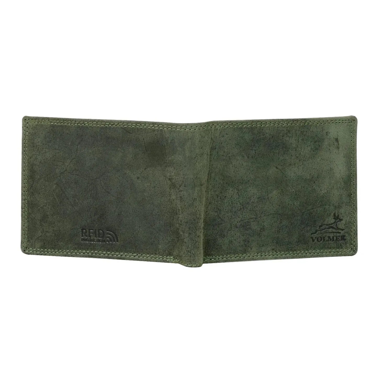 Leder Geldbörse Herren mit RFID-Schutz - extra-stabile Doppelnaht - 6 Fächer für Kreditkarten | VO8