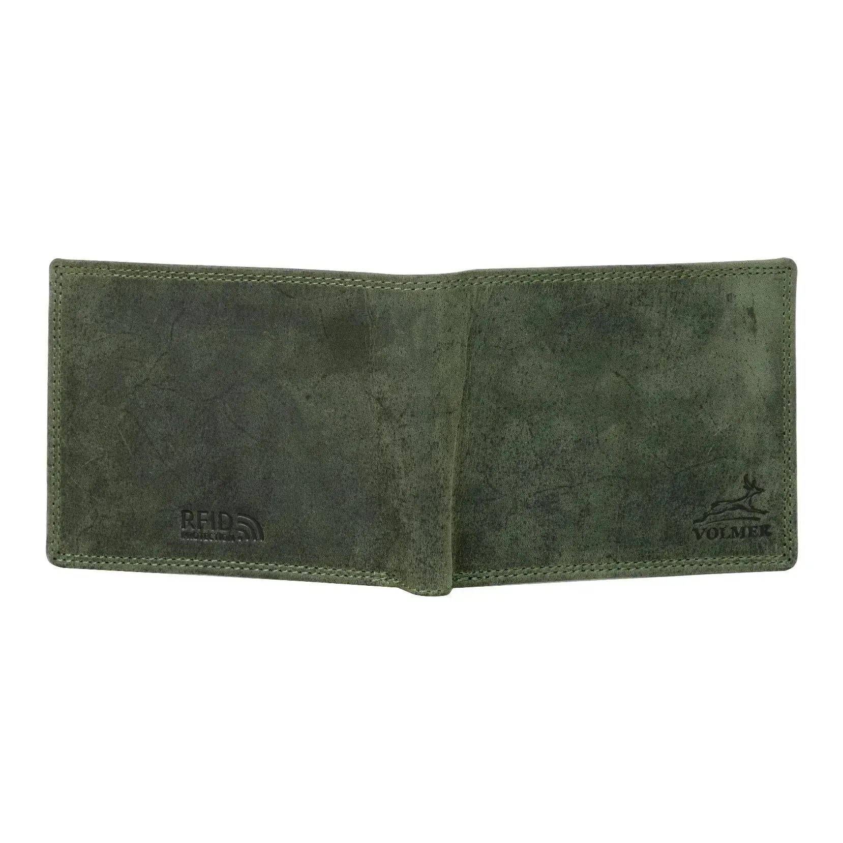 Leder Geldbörse Herren mit RFID-Schutz - extra-stabile Doppelnaht - 6 Fächer für Kreditkarten | VO8