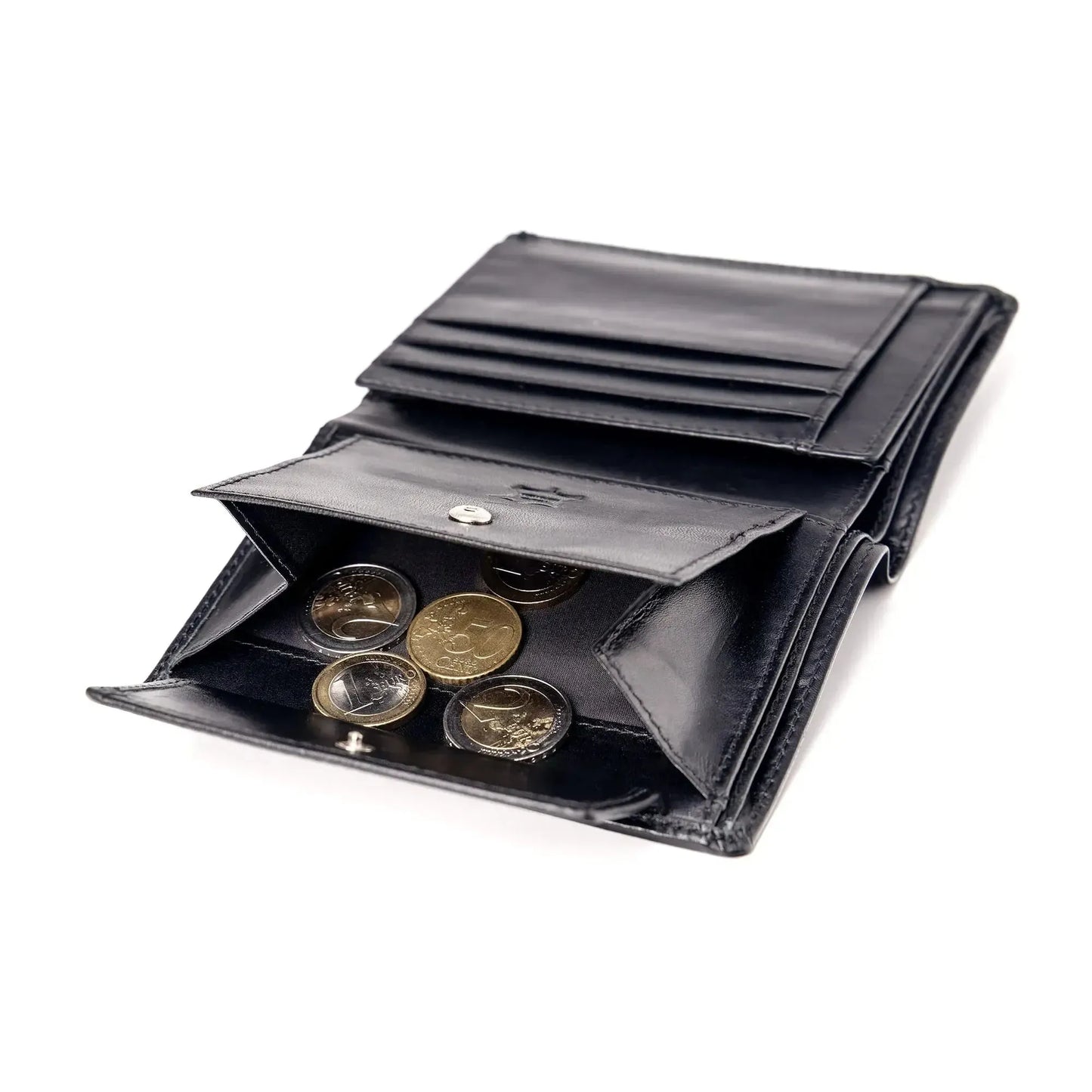 Leder Geldbörse Herren mit RFID-Schutz im XL-Format - Platz für Fahrzeugscheine - 11 Fächer für Kreditkarten | VO18