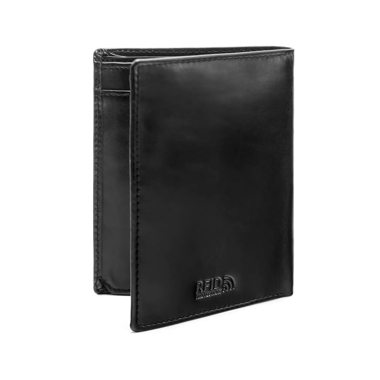 Leder Geldbörse Herren mit RFID-Schutz im XL-Format - Platz für Fahrzeugscheine - 11 Fächer für Kreditkarten | VO18