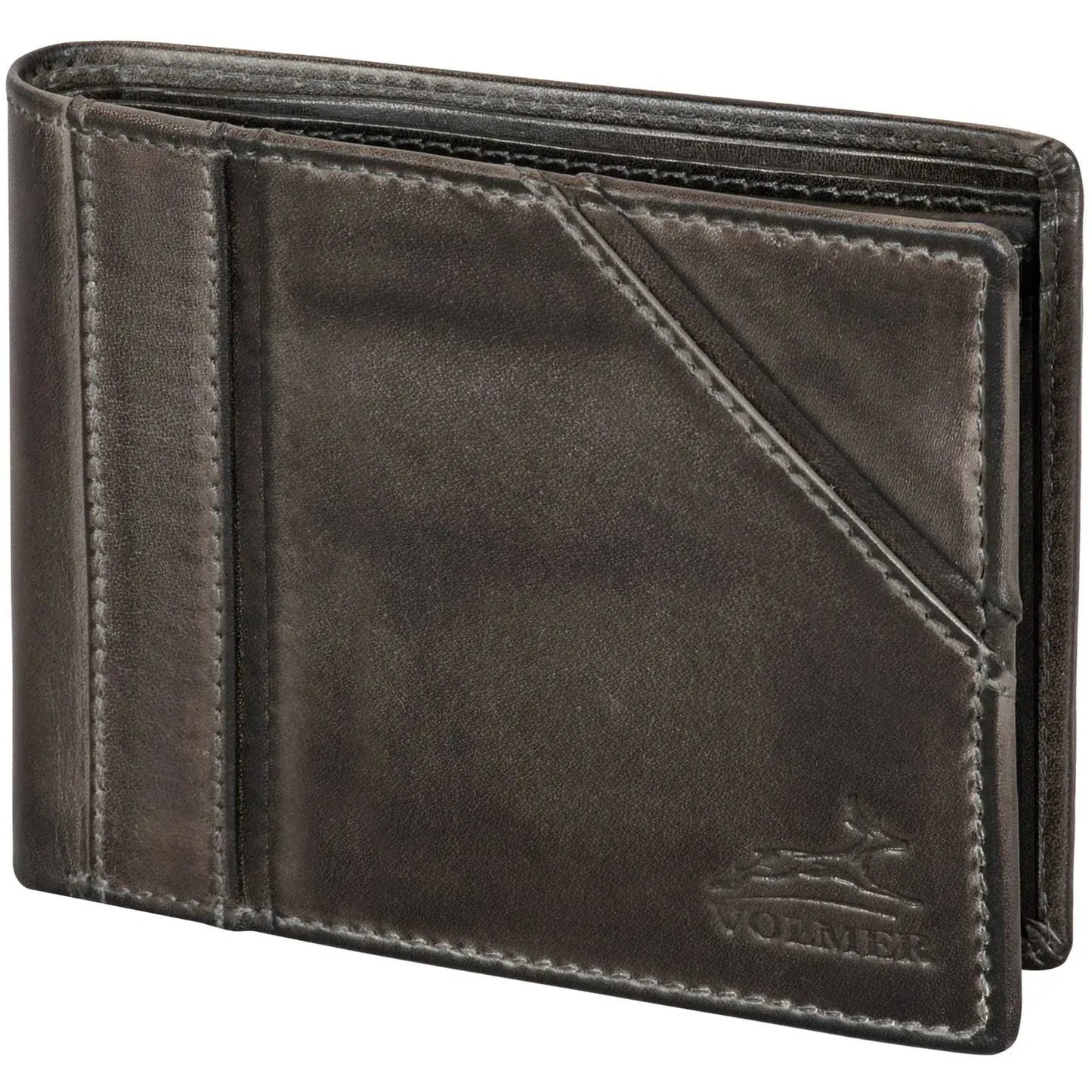 Leder Geldbörse Herren mit RFID-Schutz - modisches Design - 10 Fächer für Kreditkarten | VO37