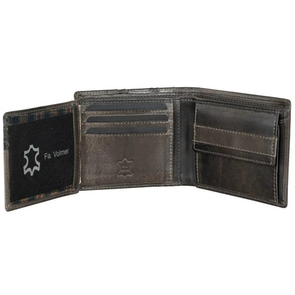 Leder Geldbörse Herren mit RFID-Schutz - modisches Design - 10 Fächer für Kreditkarten | VO37