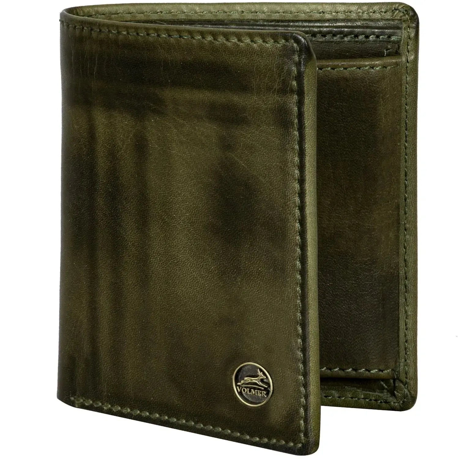 Leder Geldbörse mit RFID-Schutz - kompakt - 9 Fächer für Kreditkarten | VO47