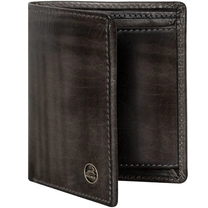 Leder Geldbörse mit RFID-Schutz - kompakt - 9 Fächer für Kreditkarten | VO47